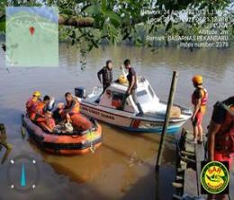 Tabrakan kapal terjadi di Sungai Siak, tepatnya di Kuala Gasip, Kecamatan Koto Gasip, Kabupaten Siak (foto/int)